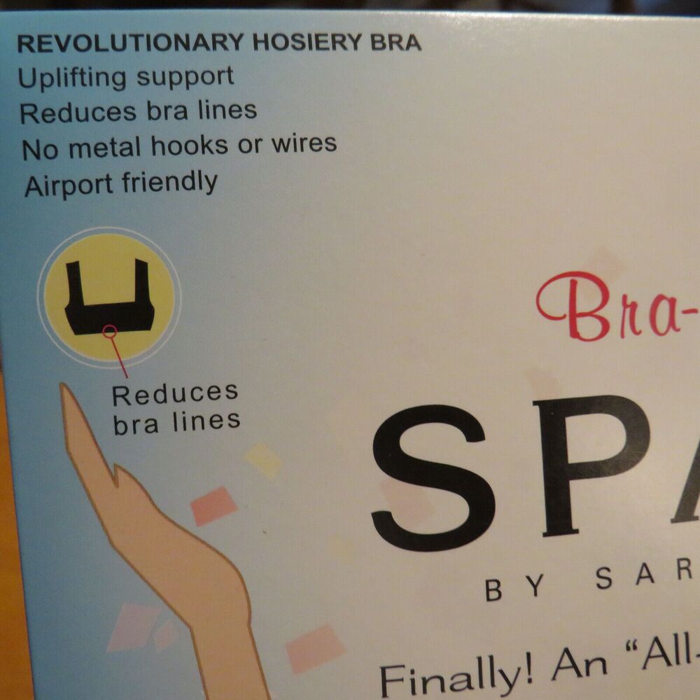 Spanx Bra-llelujah! All Hosiery Comfort Pullover Bra In Black Size 32C-D - Picture 8 of 11